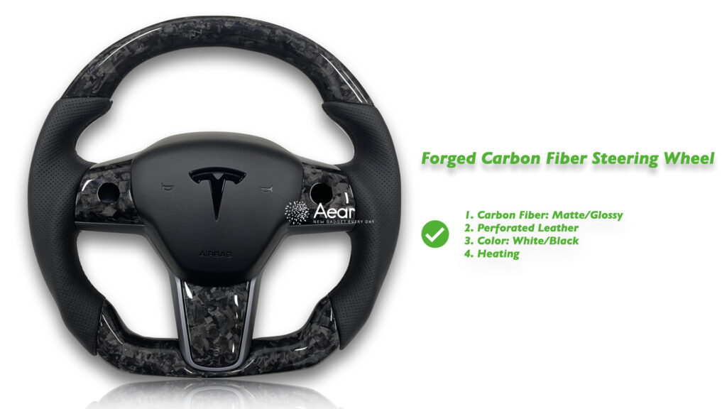 Tesla steering wheel light ring