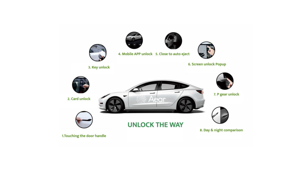 Presenting RGB Tesla door handles