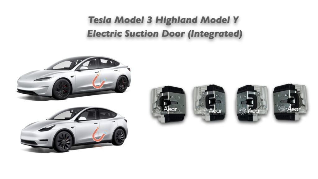 Soft-close doors on a Tesla